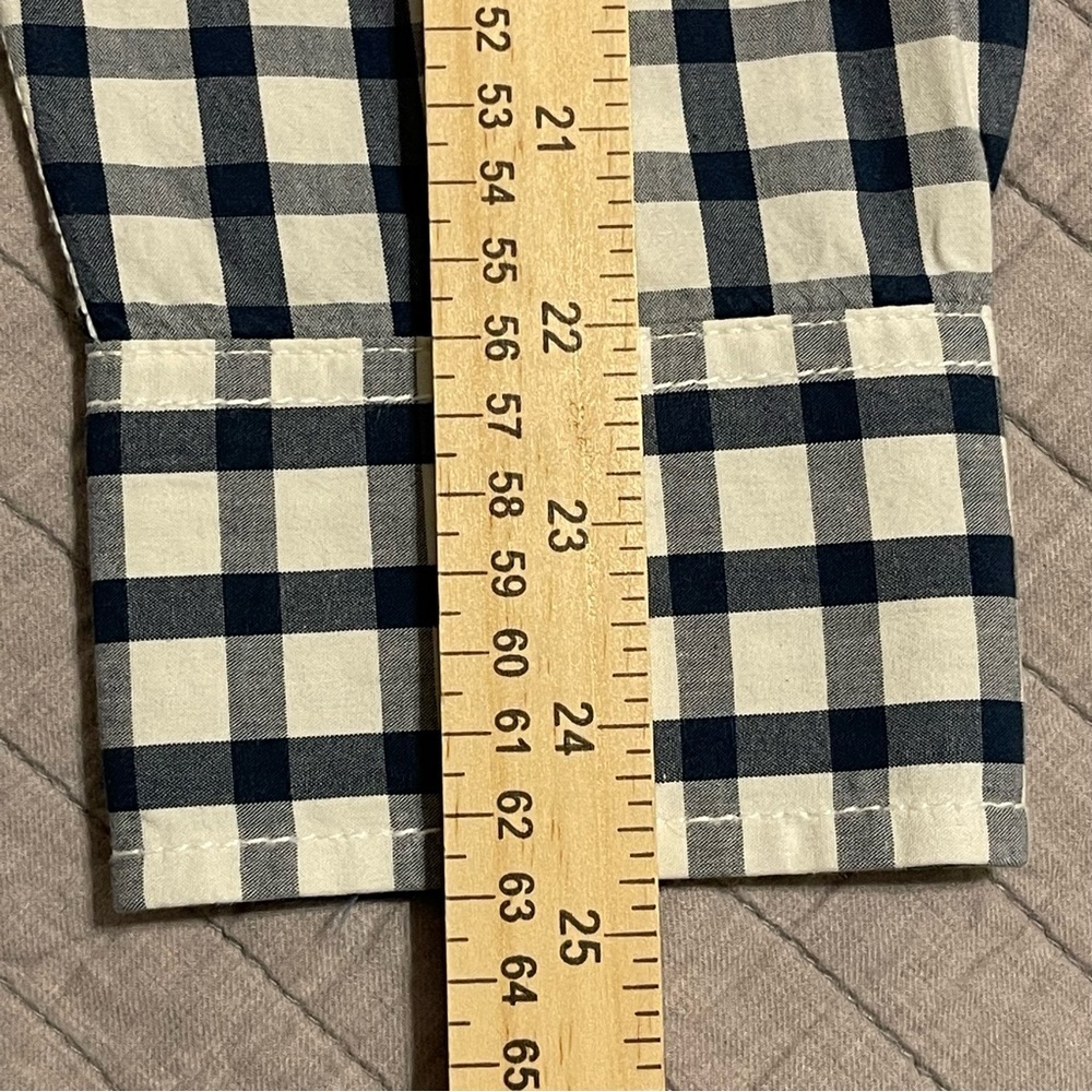 American Rag Mens blue checked long sleeve Button up shirt Medium - Picture 7 of 8